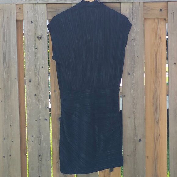 SEXY RACHEL ROY Dress Black Ribbed Women's Size Medium BLACK Flattering - Picture 4 of 5